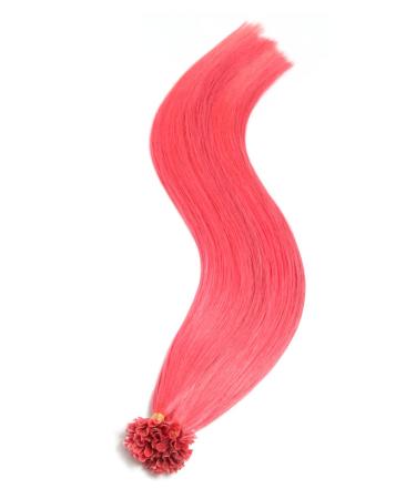 Buy Pink Keratin Bonding Extensions - 100% Remy Human Hair 50x1g 45cm U-Tip for Long Smooth Hair - Buy Online on GoSupps.com