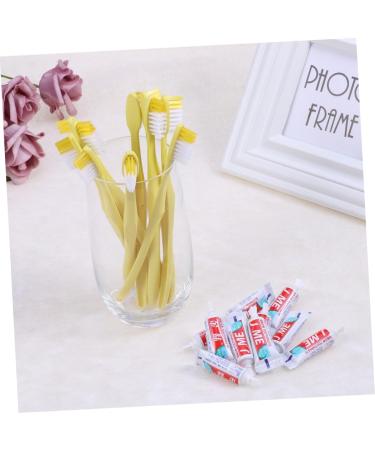 20 Pcs Toothbrush Travel Set - Built-in Toiletries (2 Packs) | Perfect for International Travel - Buy Online on GoSupps.com