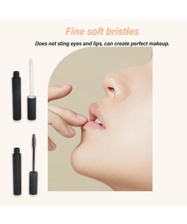 12Pcs 4ml Empty Make Up Tube Black Lip Gloss Tube Mascara Tube Portable Refillable Plastic Mascara Tube with Bristles for Daily Travel Camping - Buy Online on GoSupps.com