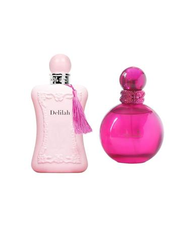 Women's Delilah&Fantastic Perfume Set Romantic Floral Scent Eau De Parfum Spray for Women 3.4 Fl Oz Each Bottle Daily Used Fragrance