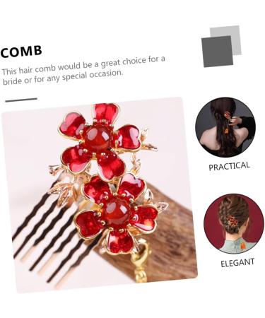 Ipetboom 1pc Hair Comb Women Hair Accessories Wedding Hair Clip Hair Jewels for Women Hair Retro Insert Comb Japanese Decor Agate Wedding Hair Decor Combs Pearl China Miss Copper - Buy Online on GoSupps.com