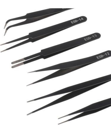 Folpus 6-Part Precision Pink Set - Stainless Steel Tweezers & Multifunctional Electronic Repair Tools for Handicrafts - Buy Online on GoSupps.com