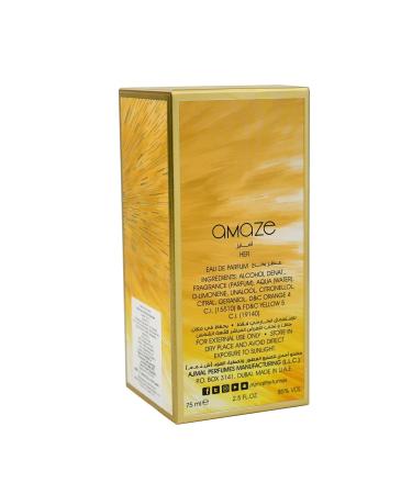 Ajmal Amaze Eau De Perfume Long Lasting Woody Scent Spray 75 ML Gift For Women - Made In Dubai - Buy Online on GoSupps.com