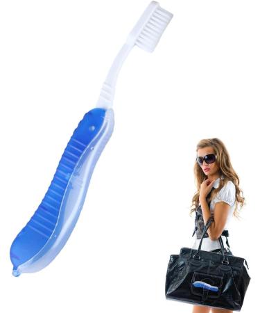 Portable Folding Toothbrush - Travel-Friendly Flap Toothbrush for Adults & Kids | Perfect for Camping & Vacations - Buy Online on GoSupps.com