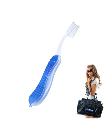 Foldable toothbrush travel toothbrush outdor hand toothbrush combined |Portable toothbrush for adults and children.Dental care for camping vacation short trips