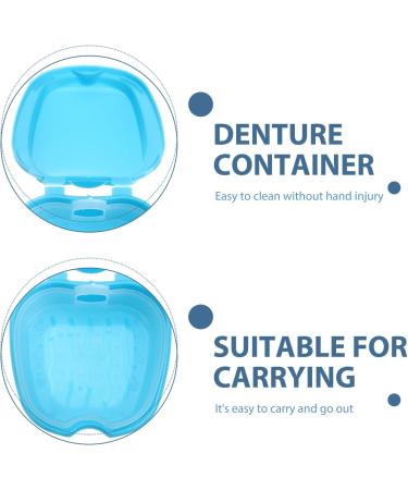 Buy Healifty Prosthesis Suitcase | Dental False Teeth Storage Box with Net - Light Blue - Buy Online on GoSupps.com