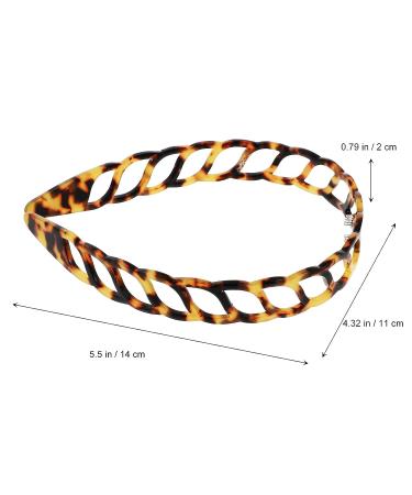 Lurrose French Tortoise Shell Headband - Deep Tortoiseshell Hair Hoop for Women - Buy Online on GoSupps.com