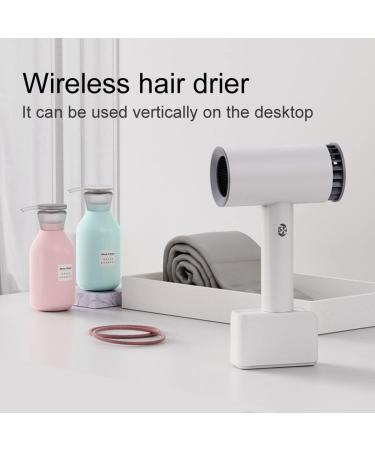 Portable Cordless Hair Dryer w/Hot & Cold Wind 15600mAh Rechargeable Blow Dryer Wireless Hair Dryer for Travel School Pet Care Oil Painting Drying Tools - Buy Online on GoSupps.com