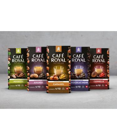 Caf Royal Chocolate Noir 10 Coffee Capsules Compatible with Nespresso System (Pack of 10X10 capsules) - Buy Online on GoSupps.com
