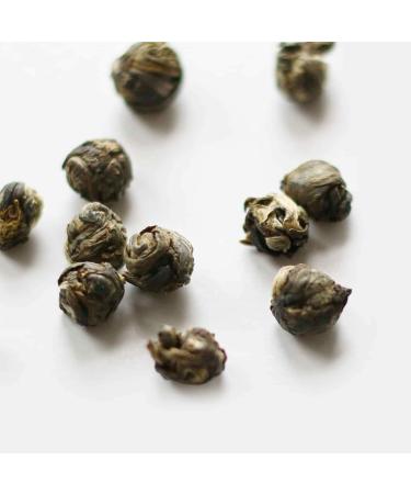 Teapro Dragon Pearl Jasmine White Tea - 15g Loose Leaf Tea in Compostable Zip Lock Pouch - Buy Online on GoSupps.com