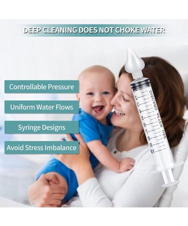 JUSONEY Nasal Aspirator Baby - Professional 10ml Nasal Irrigator with Reusable Silicone Tips (2 Pieces) - Buy Online on GoSupps.com