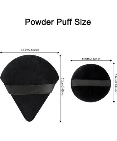 Wellehomi Powder Puffs - Set of 3 Triangle & Round Makeup Sponges for Daily Foundation, Blush & Cream Application - Buy Online on GoSupps.com
