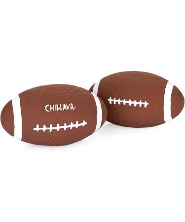 Chiwava 2-Pack 6 Latex Dog Toys - Interactive Football & Rugby Balls for Medium to Large Dogs - Buy Online on GoSupps.com