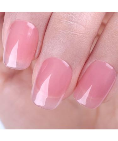 Imtiti Gel Nail Polish- Jelly Light pink Color Gel Polish Soak Off Nail Lamp Nail Art Manicure Salon DIY at Home 15ml Christmas Nail Art - Buy Online on GoSupps.com