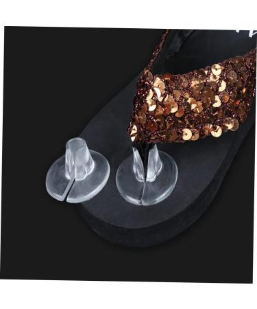 FOMIYES 12pcs Silicone Thong Protector Pads for Sandals | Clear Toe Protectors & Gel Grinding Feet Forefoot Pads - Perfect for Beach Wear - Buy Online on GoSupps.com