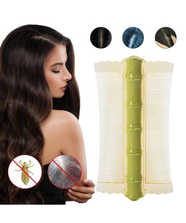 LoveHomily Liebkamm Double-Sided Scalp Massage Comb - Bamboo Hair Nursing Comb for Adults & Kids - Eco-Friendly Green - Buy Online on GoSupps.com