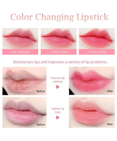 BINGBRUSH 3-Piece Aloe Peach Orange Color Changing Lipstick Set Long Lasting pH Mood Magic Lip Stain for Women Moisturizing Glossy Lip Balm Tinted Lipstick Queen Makeup Jelly Crystal Formula - Buy Online on GoSupps.com