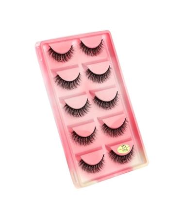 UAMOU Mink Eyelashes 10/50/100 Boxes Wispy 3D Mink Lashes Makeup Natural Long Volume False Eyelashes Bulk Faux Cils Custom Cheerfully (Color : 5 Pairs X06CS Size : 10 Boxes)