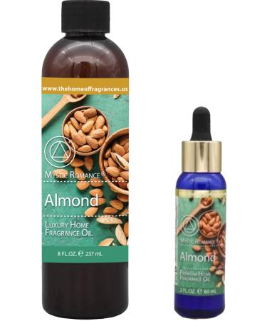 The Home of Fragrances - Set of 2 Bottles of Fragrance Oils - 2oz & 8oz (Almond)