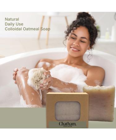 Lemongrass Oatmeal Soap Bar 5oz | 100% Natural Moisturizing for Dry Skin | Shea Butter Free Essential Oils - Buy Online on GoSupps.com