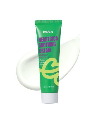 O!GETi HeartCica Soothing Cream, Lightweight Moisturizer with Heartleaf & Cica Complex, Triple Patented Hydration, 1.7 fl.oz