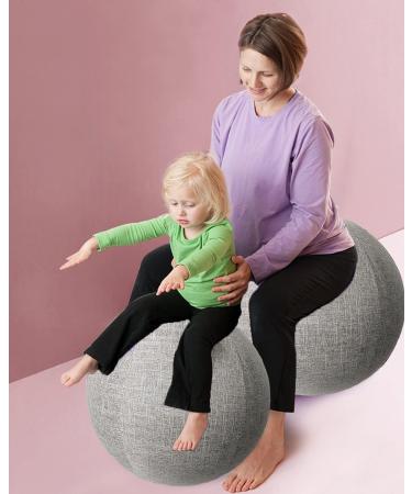 Gray LuiYninhuoJin Exercise Ball Chair Cover - 75CM | Yoga & Stability Ball for Pregnancy, Labor, Pilates | Office, Dorm & Home Use (Ball Not Included) - Buy Online on GoSupps.com