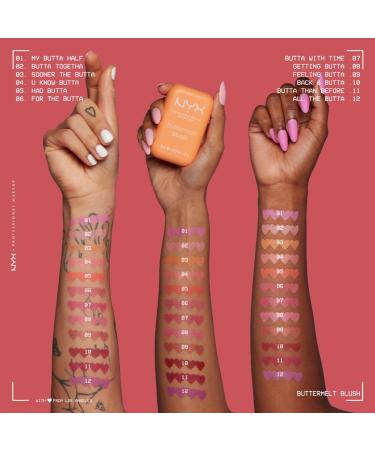 NYX PROFESSIONAL MAKEUP - Blush en Poudre enrichi en beurre de mangue beurre d'amande & beure de karit - Texture Fondante - Formule Vegan - Buttermelt Blush Teinte : U Know Butta - Buy Online on GoSupps.com