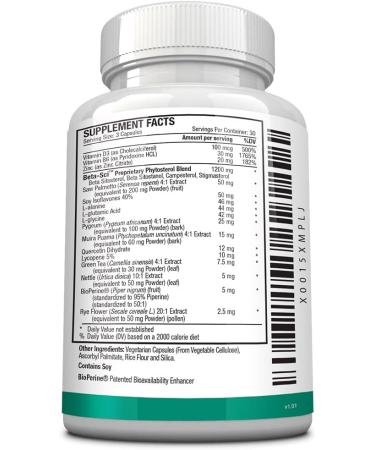 Approved Science Prostarex - Prostate Health Support with Saw Palmetto & Beta-Sci - 90 Capsules - Buy Online on GoSupps.com