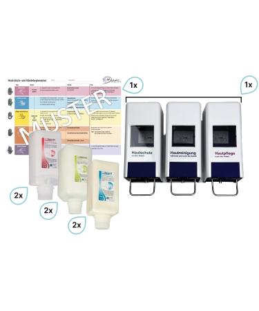 Tri-Dispenser Set for Skin Care | Includes 6 Filling Agents & Hygiene Plan | Refillable International Shipping - Buy Online on GoSupps.com