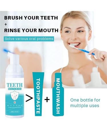 Mouthwash Foam for Calculus Removal, Teeth Whitening & Healing | Refreshing Breath | Deep Clean for Women and Men (50ml-2) - Buy Online on GoSupps.com