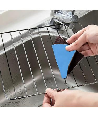 KICHOUSE 60 Pcs Scouring Pad Cleaning Sponges Windows Cleaning Cloth Washing Sponge Dishwasher Corundum 10X9CMx3pcs Random Colorx3pcs - Buy Online on GoSupps.com
