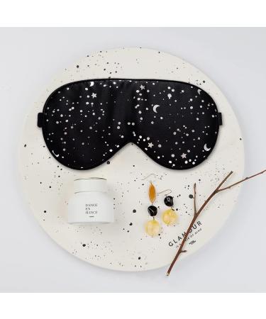 Townssilk 100% Silk Sleep Mask - Adjustable Strap, Super Soft Eye Mask for Ultimate Comfort and Sleeping Aid - Blindford Silver Moon - Buy Online on GoSupps.com