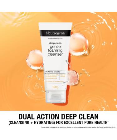 Neutrogena Deep Clean Foaming Cleanser Oil Control Face Foam Wash 100g Made in Thailand - Buy Online on GoSupps.com