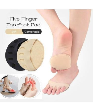 GoFiDin 6 Pairs Toe Socks - Pain Relief Invisible Socks for High Heels | Foot Care Half Insoles with Palm Pads - Buy Online on GoSupps.com