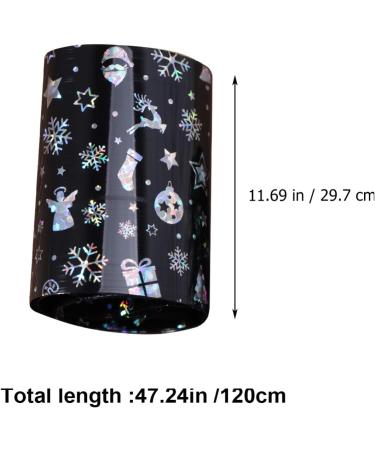 Lurrose Christmas Nail Foil 10 Rolls Deer Snowflake Christmas Nail Foil Transfer Sticker Manicure Nail Decals for Women Girls (Silver) - Buy Online on GoSupps.com
