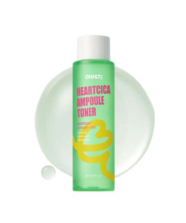 O!GETi HeartCica Ampoule Toner, Calming & Hydrating Toner, Heartleaf & CICA Extracts, Triple Patented Sebum Control, 5.1 fl.oz