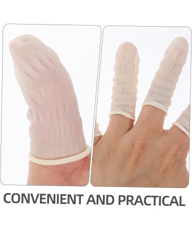 Buy Hemobllo 100pcs Nitrile Finger Cots - Portable Finger Protection Covers for Household Use | Durable & Comfortable Finger Sleeves - Buy Online on GoSupps.com