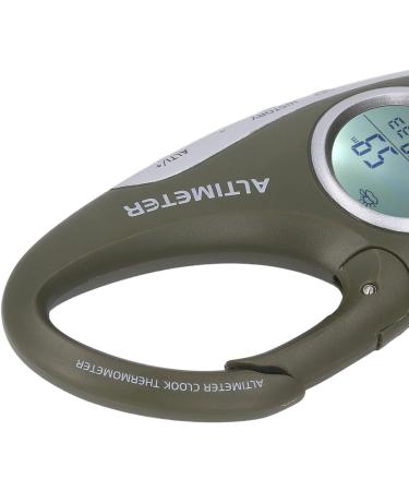 Fockety Multifunctional Digital Altimeter - Portable Hook Design Barometer Weather Forecast Clock Temperature & Height Display for Hiking - Buy Online on GoSupps.com