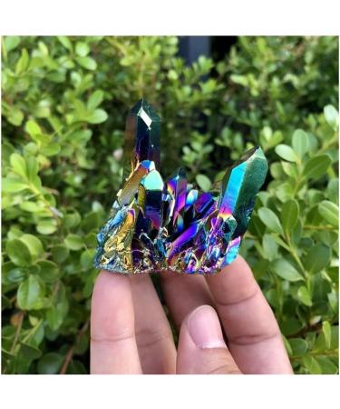 50g/80/120g Natural Quartz Crystal Titanium Cluster Specimen Stone Lucky Stone Crystal Cluster (Size : 50g) - Buy Online on GoSupps.com