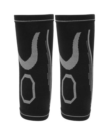 ZJchao Compression Elbow Support Sleeve for Running - Antiskid Warmth & Muscle Swelling Relief (Black/Gray - Buy Online on GoSupps.com