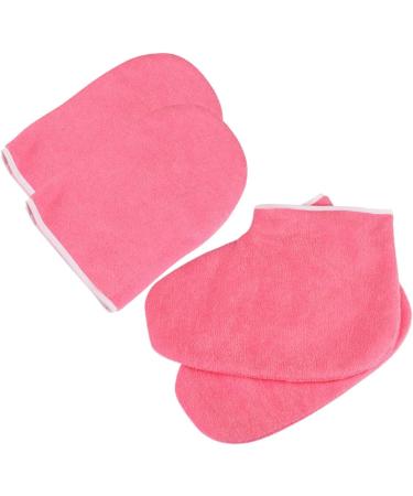 FOMIYES 2 Sets Paraffin Wax Booties Clipper Holders for Barbers Spray Bottle Tops Replacement Paraffin Wax Gloves Wax Socks Nursing Paraffin Glove Combination Set Manicure Red - Buy Online on GoSupps.com