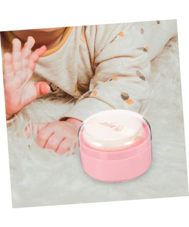 GAFOKI 4pcs Baby Powder Puff Travel Dispenser - Pink Loose Powder Puff Container for After-Bath Use - Buy Online on GoSupps.com