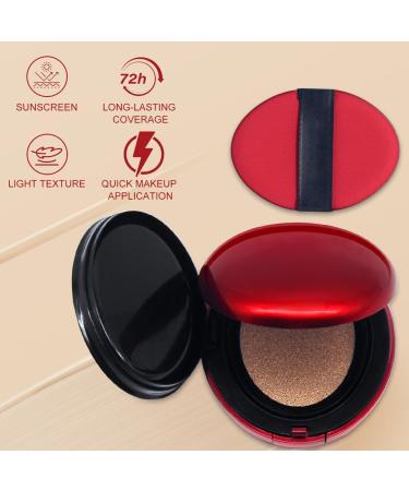Air Cushion Foundation CC Cream Covering Foundation Long Lasting Foundation Fully Waterproof that evens out the complexion and provides perfect semi-matte coverage (Ivory). - Buy Online on GoSupps.com