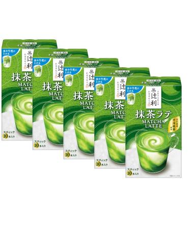 Kataoka "Tsujiri" Japanese Uji Matcha Latte Milk Tea Stick Type x 5 boxes With MAIKO sticker Pio big bazar