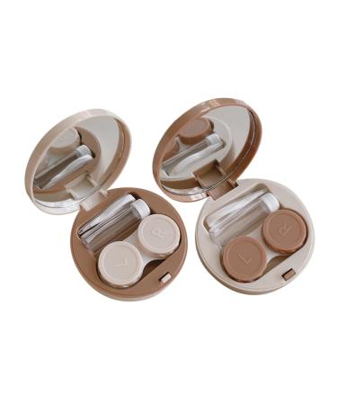 Clispeed lens holder 2 sentences Colored contact lenss Portable soakable storage-storage set Contact lens container Case travel lens case container for contact lenses bag