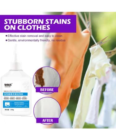 Active Enzymes for Clothes Cleaning Active Enzyme Laundry Stain Remover Oil Stain Remover Clothes Stain Remover for Clothes Garment Stubborn Stain Cleaner Oil Remover (1Pcs) - Buy Online on GoSupps.com