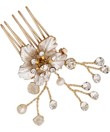 DOITOOL 1pc Headgear Hair Side Comb Hair Insertion Comb Headdress Crystal Hair Accessories Bridal Side Comb Flower Hair Accessories Diamond Headhones Hair Comb Rhinestones Bride - Buy Online on GoSupps.com