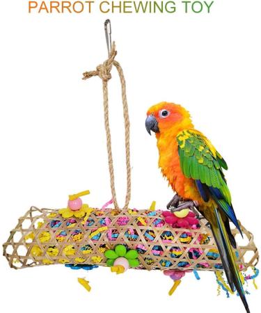 3 Packs Bird Parrot Toys Bird Chewing Foraging Shredder Toy Bird Cage Hammock Hanging Swing with Bells for Small Bird Parakeets Cockatiels Conures Budgie Lovebirds Hummingbird - Buy Online on GoSupps.com