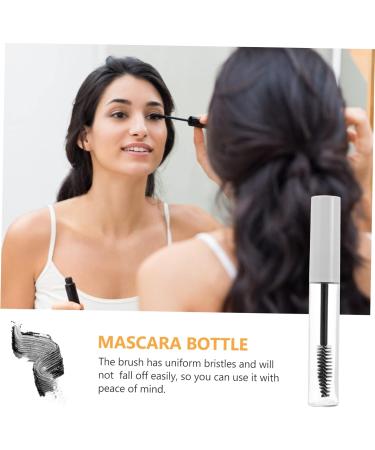 Beatifufu 10pcs Eyelash Tube Eyelash Growth Tubes Clear Mascara for Eyelashes Clear Mascara Tube Plastic White - Buy Online on GoSupps.com