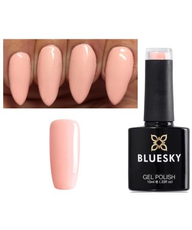 Bluesky Nail Gel Polish NUDE PEACHY PINK LIGHT PEACH PINK COLOR - Dence Range SPRING SUMMER DC103 UV LED Soak Off